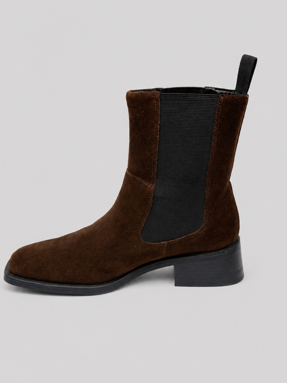 Vagabond Blanca Brown Suede Chelsea Boots Square Toe US 9 EU 39 - Picture 3 of 9